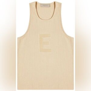 Waffle Essentials Cream Tank Top